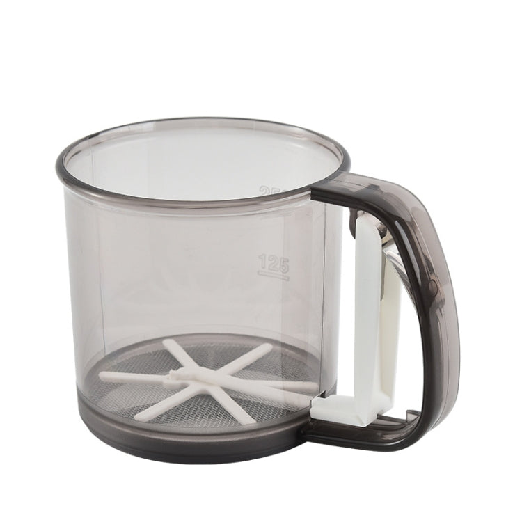 Convenient Hand-Held Flour Sieve Icing Sugar Sieve Baking Tool, Translucent Brown
