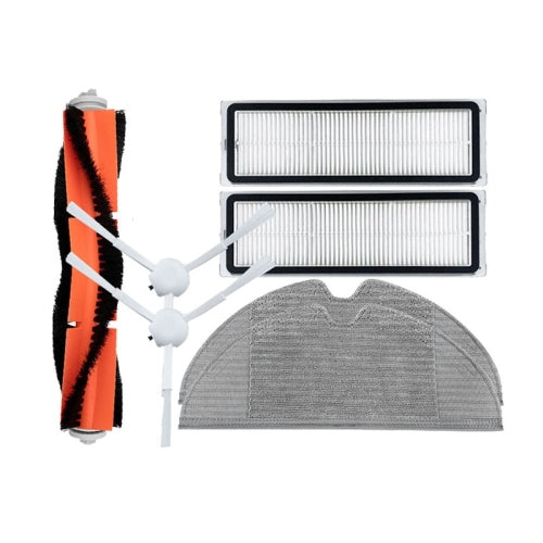Sweeping Robot Accessories For Xiaomi Mijia 1C, Specification: 7 in 1, 7 in 1, 2 Side Brush Black, Wipes