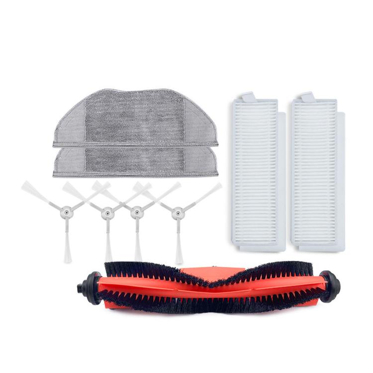For Xiaomi Mijia Sweeping Robot G1 MJSTG1 Replacement, Main Brush, 3 Pairs Side Brush, 6 PCS Filter, 2 PCS Rag, Set 1