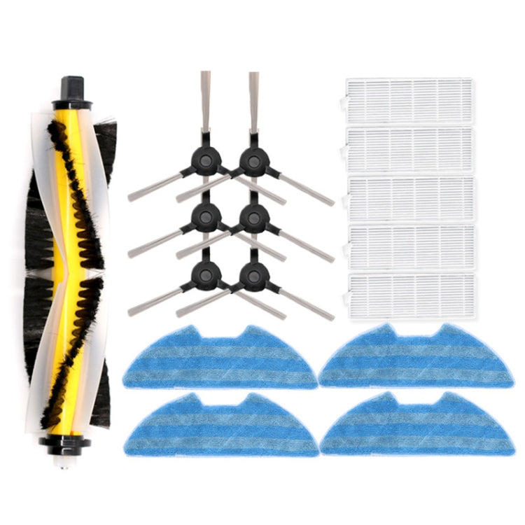 Sweeper Accessories For Proscenic 811GB 911SE, Specification：Rag, 1 Main Brush+3 Pair Side Brush+5 Filter+4 Rags, 1 Main Brush, 4 Side Brush, 2 Rag