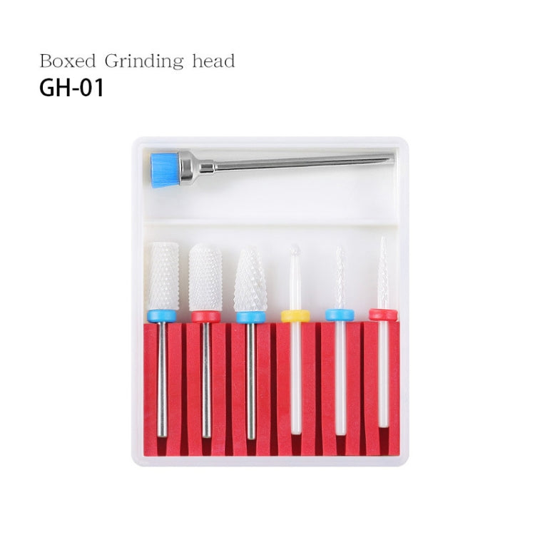 Nail Art Ceramic Tungsten Steel Alloy Grinding Heads Set Grinder Polishing Tool, GH-01, GH-06