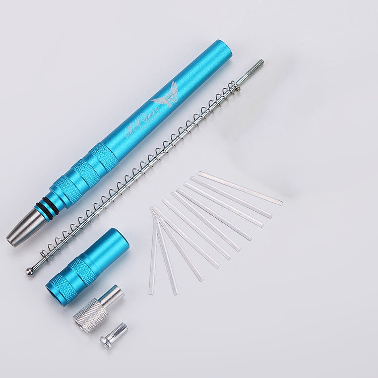 MM VWAN Magic Hairdressing Eyebrow Trimming Engraving Pen Scoring Stainless Steel Razor, Golden, Red, Silver, Blue
