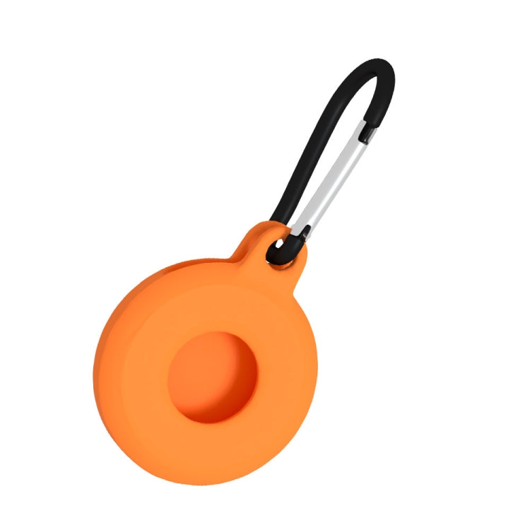 4pcs Round Shape Shockproof Anti-scratch Silicone Protective Case with Carabiner for Airtag 2nd Gen / AirTag 1st Gen