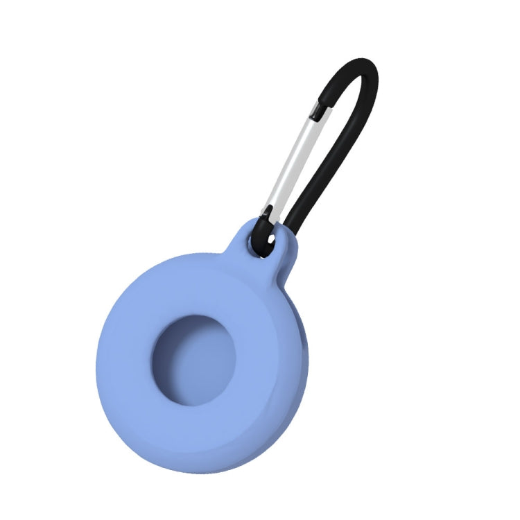 4pcs Round Shape Shockproof Anti-scratch Silicone Protective Case with Carabiner for Airtag 2nd Gen / AirTag 1st Gen