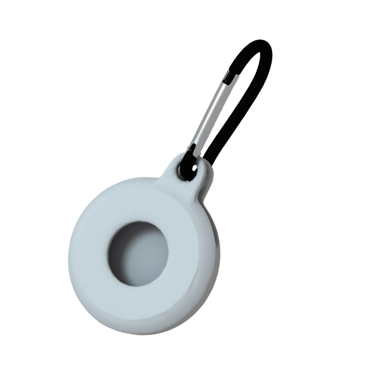 4pcs Round Shape Shockproof Anti-scratch Silicone Protective Case with Carabiner for Airtag 2nd Gen / AirTag 1st Gen
