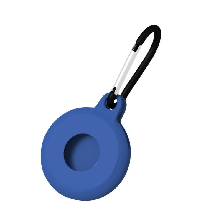4pcs Round Shape Shockproof Anti-scratch Silicone Protective Case with Carabiner for Airtag 2nd Gen / AirTag 1st Gen
