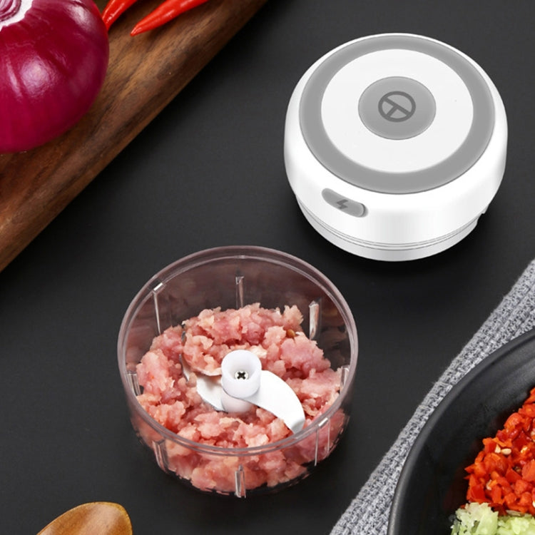 ZM-14 Household Mini Wireless Electric Garlic Masher, White 100ml, Green 100ml, Pink 100ml, High Cup White 250ml, High Cup Green 250ml, High Cup Pink 250ml, White Glass 300ml, Green Glass 300ml, Pink Glass 300ml, White High Cup 250ml + Small Cup 100ml ...