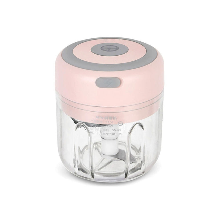 ZM-14 Household Mini Wireless Electric Garlic Masher, White 100ml, Green 100ml, Pink 100ml, High Cup White 250ml, High Cup Green 250ml, High Cup Pink 250ml, White Glass 300ml, Green Glass 300ml, Pink Glass 300ml, White High Cup 250ml + Small Cup 100ml ...