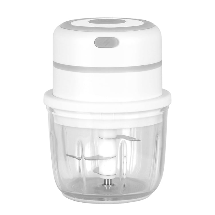 ZM-14 Household Mini Wireless Electric Garlic Masher, White 100ml, Green 100ml, Pink 100ml, High Cup White 250ml, High Cup Green 250ml, High Cup Pink 250ml, White Glass 300ml, Green Glass 300ml, Pink Glass 300ml, White High Cup 250ml + Small Cup 100ml ...