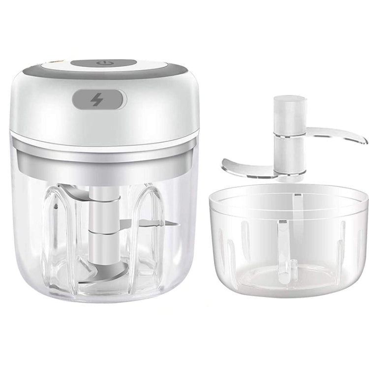 ZM-14 Household Mini Wireless Electric Garlic Masher, White 100ml, Green 100ml, Pink 100ml, High Cup White 250ml, High Cup Green 250ml, High Cup Pink 250ml, White Glass 300ml, Green Glass 300ml, Pink Glass 300ml, White High Cup 250ml + Small Cup 100ml ...