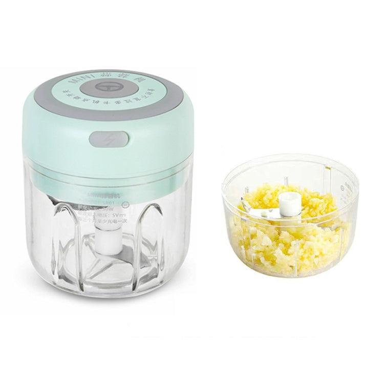 ZM-14 Household Mini Wireless Electric Garlic Masher, White 100ml, Green 100ml, Pink 100ml, High Cup White 250ml, High Cup Green 250ml, High Cup Pink 250ml, White Glass 300ml, Green Glass 300ml, Pink Glass 300ml, White High Cup 250ml + Small Cup 100ml ...