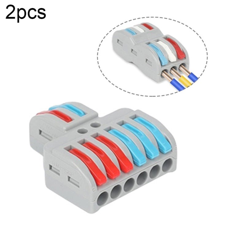 SPL-2 2 In 3 Out Colorful Quick Line Terminal Multi-Function Dismantling Wire Connection Terminal, SPL-2 2 In 3 Out, SPL-3 3 In 3 Out, SPL-42 2 In 4 Out, SPL-62 2 In 6 Out, SPL-63 3 In 6 Out, SPL-93 3 In 9 Out, LT-624 2 In 4 Out, LT-626 2 In 6 Out     ...