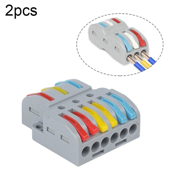 SPL-2 2 In 3 Out Colorful Quick Line Terminal Multi-Function Dismantling Wire Connection Terminal, SPL-2 2 In 3 Out, SPL-3 3 In 3 Out, SPL-42 2 In 4 Out, SPL-62 2 In 6 Out, SPL-63 3 In 6 Out, SPL-93 3 In 9 Out, LT-624 2 In 4 Out, LT-626 2 In 6 Out     ...