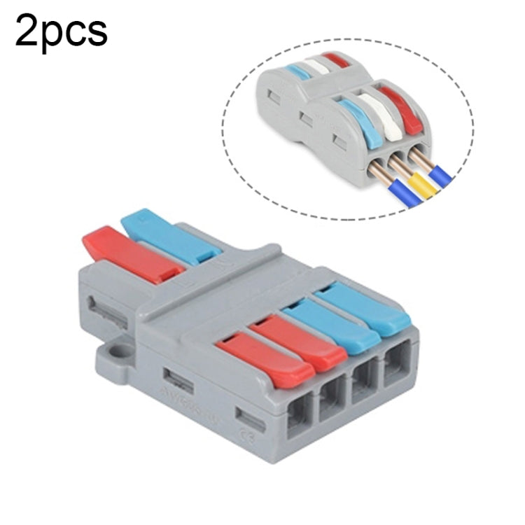 SPL-2 2 In 3 Out Colorful Quick Line Terminal Multi-Function Dismantling Wire Connection Terminal, SPL-2 2 In 3 Out, SPL-3 3 In 3 Out, SPL-42 2 In 4 Out, SPL-62 2 In 6 Out, SPL-63 3 In 6 Out, SPL-93 3 In 9 Out, LT-624 2 In 4 Out, LT-626 2 In 6 Out     ...