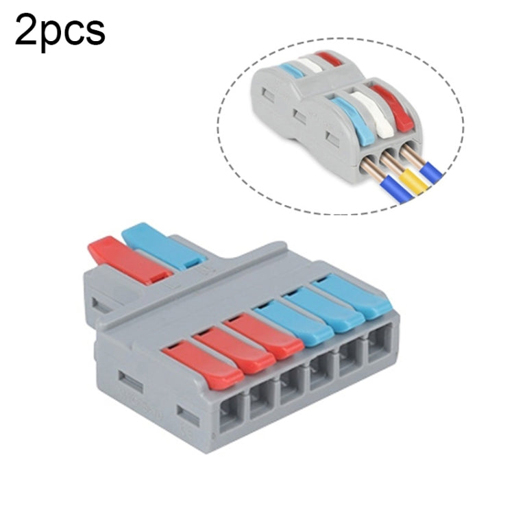 SPL-2 2 In 3 Out Colorful Quick Line Terminal Multi-Function Dismantling Wire Connection Terminal, SPL-2 2 In 3 Out, SPL-3 3 In 3 Out, SPL-42 2 In 4 Out, SPL-62 2 In 6 Out, SPL-63 3 In 6 Out, SPL-93 3 In 9 Out, LT-624 2 In 4 Out, LT-626 2 In 6 Out     ...