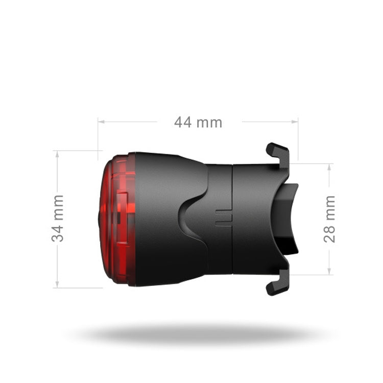 Portable Intelligent Sensing Brake Light Safety Warning Light USB Charging Waterproof Lamp With Electricity Display Taillight, Seat Bow, Seat Pole