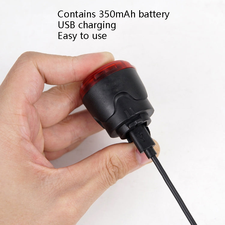 Portable Intelligent Sensing Brake Light Safety Warning Light USB Charging Waterproof Lamp With Electricity Display Taillight, Seat Bow, Seat Pole