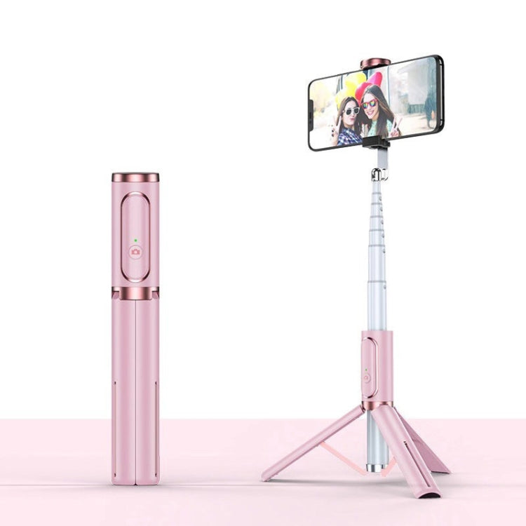 Bluetooth Selfie Stick with Tripod Multi-function Gimbal Mobile Phone Fill Light Live Support, Passion Red, Black, Girl Powder, White Gold