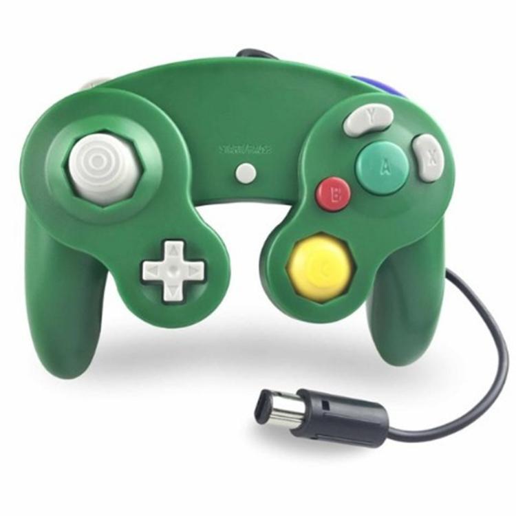 2 PCS Single Point Vibrating Controller Wired Game Controller For Nintendo NGC / Wii, White, Pink, Yellow, Red, Purple, Green, Blue, Black, Silver, Orange