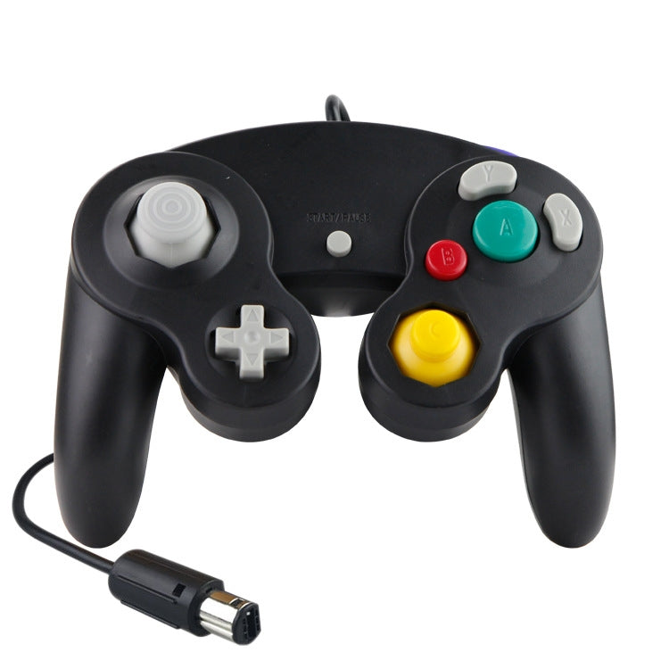 2 PCS Single Point Vibrating Controller Wired Game Controller For Nintendo NGC / Wii, White, Pink, Yellow, Red, Purple, Green, Blue, Black, Silver, Orange