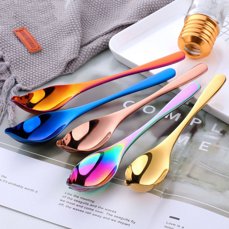 Household Kitchen Stainless Steel Seasoning Spoon 304 Thickened Tip Oil Spoon Mounting Spoon,Color:, Tip Oil Spoon (Gold), Tip Oil Spoon (Rose Gold), Tip Oil Spoon (Black), Tip Oil Spoon (Purple), Tip Oil Spoon (Blue), Tip Oil Spoon (Colorful)         ...