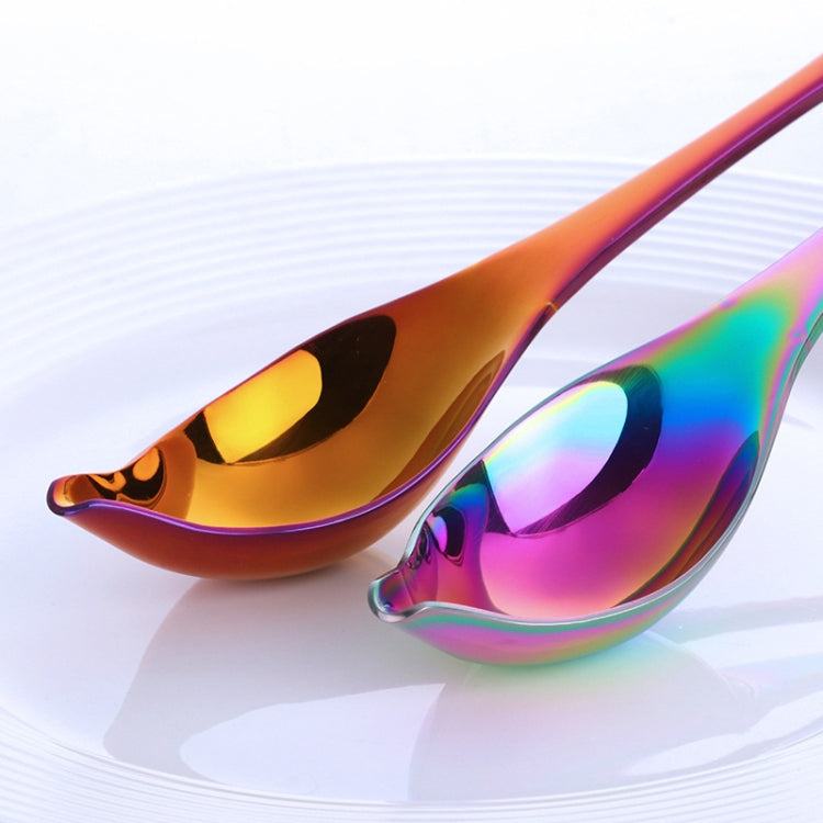 Household Kitchen Stainless Steel Seasoning Spoon 304 Thickened Tip Oil Spoon Mounting Spoon,Color:, Tip Oil Spoon (Gold), Tip Oil Spoon (Rose Gold), Tip Oil Spoon (Black), Tip Oil Spoon (Purple), Tip Oil Spoon (Blue), Tip Oil Spoon (Colorful)         ...