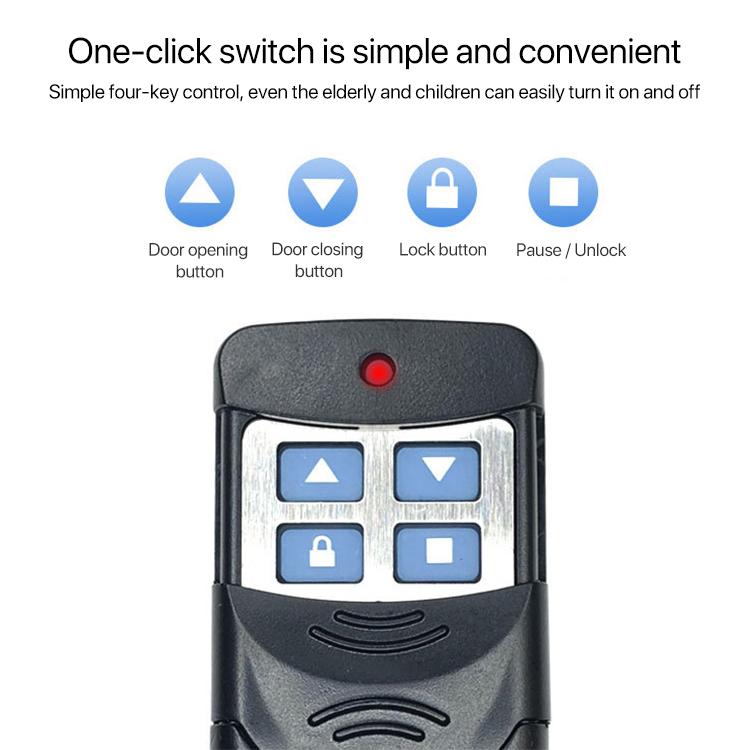 2 PCS Electric Roller Shutter Waterproof Copy Universal Remote Controller Garage Door Remote Control Key, Ordinary