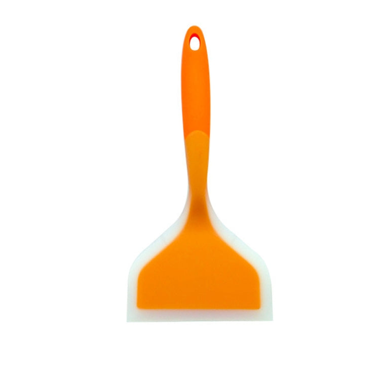 Silicone Nonstick Spatula Wide Mouth Steak Pizza Spatula Kitchen Tool, Green + Green, Pink + Green, Blue + Pink, Orange + Orange