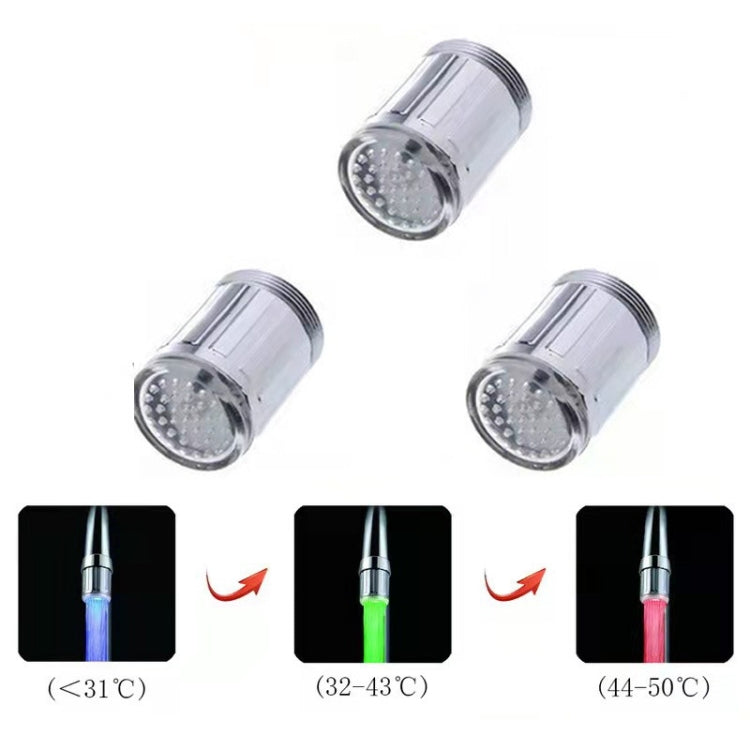 LED Faucet Color Changing Luminous Faucet, Specification: Temperature Control Three Colors, Temperature Control Three Colors