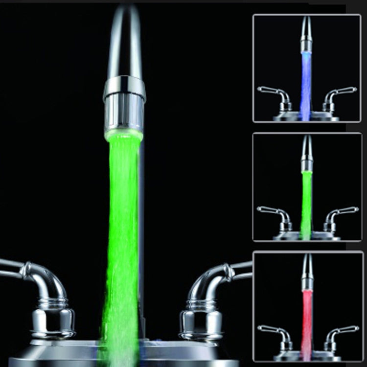 LED Faucet Color Changing Luminous Faucet, Specification: Temperature Control Three Colors, Temperature Control Three Colors