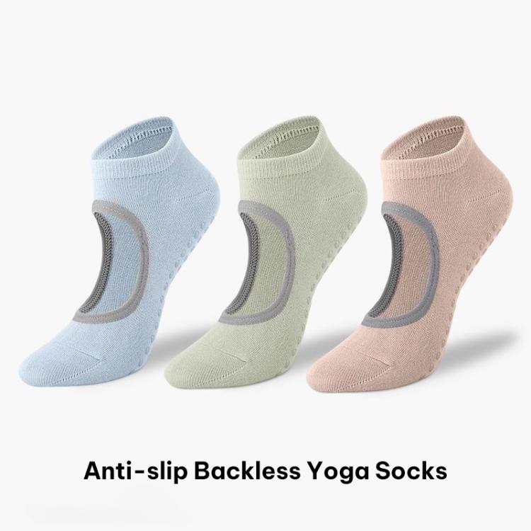 Backless Non-Slip Yoga Dance Socks Gym Indoor Floor Sports Socks, 35-42