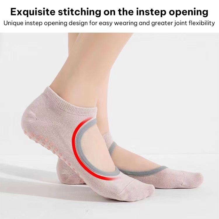 Backless Non-Slip Yoga Dance Socks Gym Indoor Floor Sports Socks, 35-42