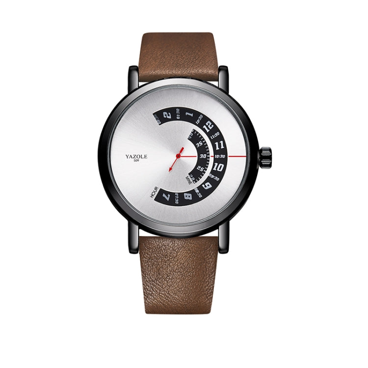 YAZOLE Turntable Men Quartz Watch, 509 Black Tray Black Belt, 509 Black Tray Brown Belt, 510 Black Tray Black Belt, 510 Black Tray Brown Belt, 511 Black Tray Black Belt, 511 Black Tray Brown Belt, 518 Black Tray Black Belt, 518 Black Tray Brown Belt   ...