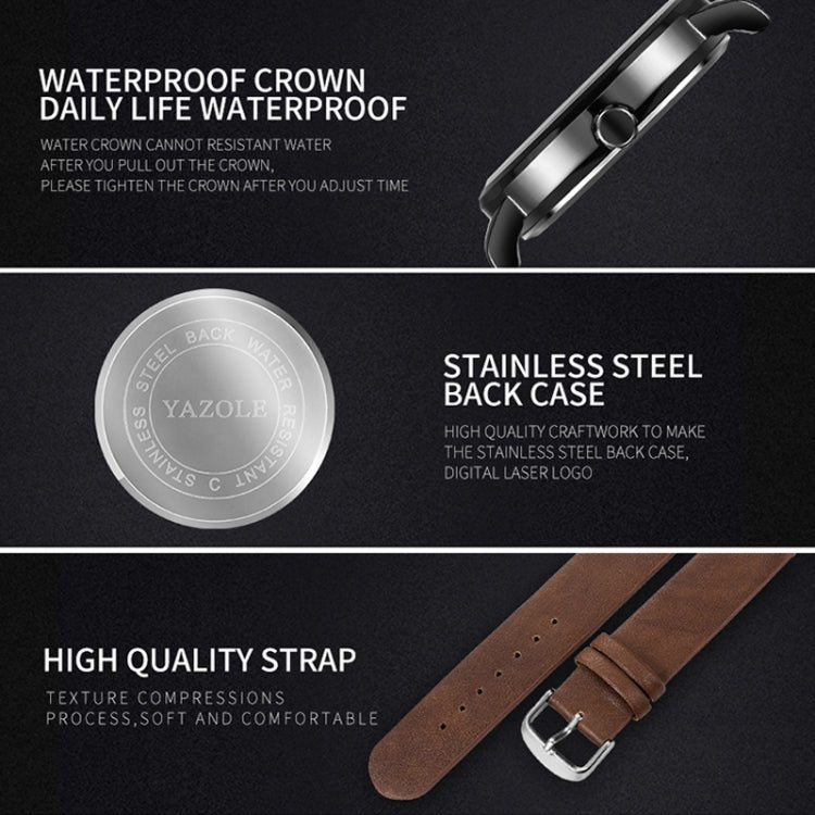 YAZOLE Turntable Men Quartz Watch, 509 Black Tray Black Belt, 509 Black Tray Brown Belt, 510 Black Tray Black Belt, 510 Black Tray Brown Belt, 511 Black Tray Black Belt, 511 Black Tray Brown Belt, 518 Black Tray Black Belt, 518 Black Tray Brown Belt   ...