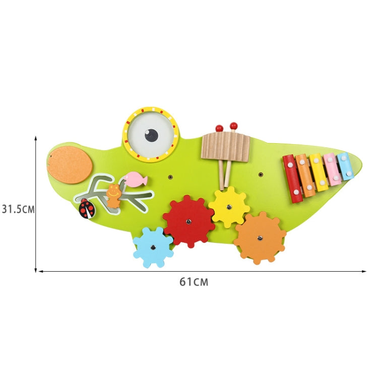 Children Early Education Puzzle Wall Toys Wall Games Montessori Teaching Aids, Style:, Crocodile, Owl, Giraffe, Worm