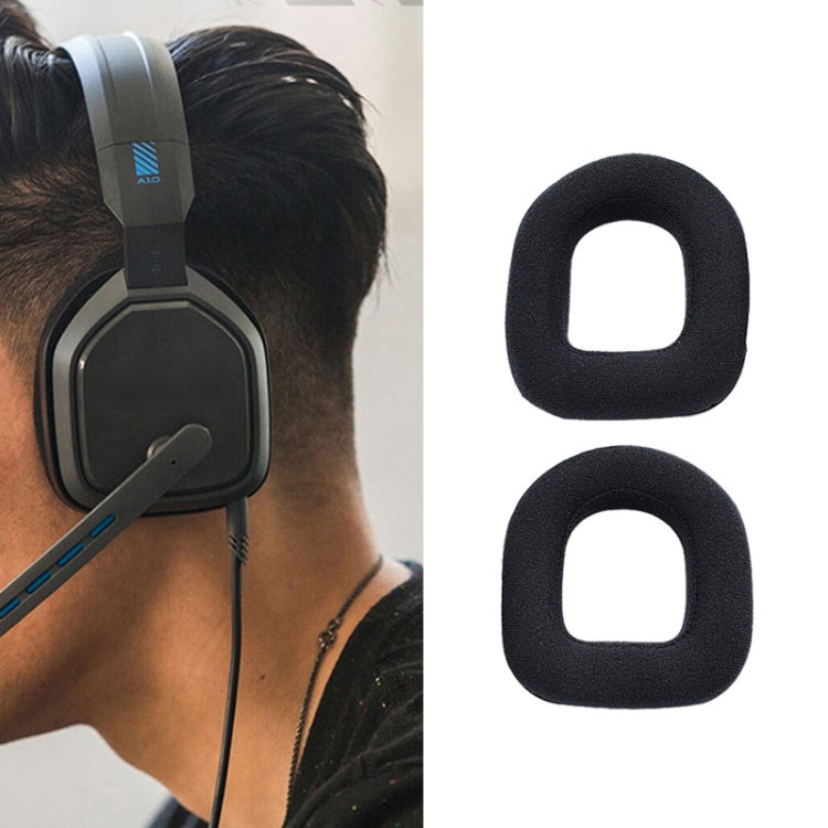 2 PCS Gaming Headset Sponge Protective Case, Flannel Earmuffs for Logitech A10, Head Beam for Logitech A10, Flannel Earmuffs for Logitech A40, Flannel Earmuffs for Logitech A50, Flannel Head Beam  for Logitech A50                                       ...