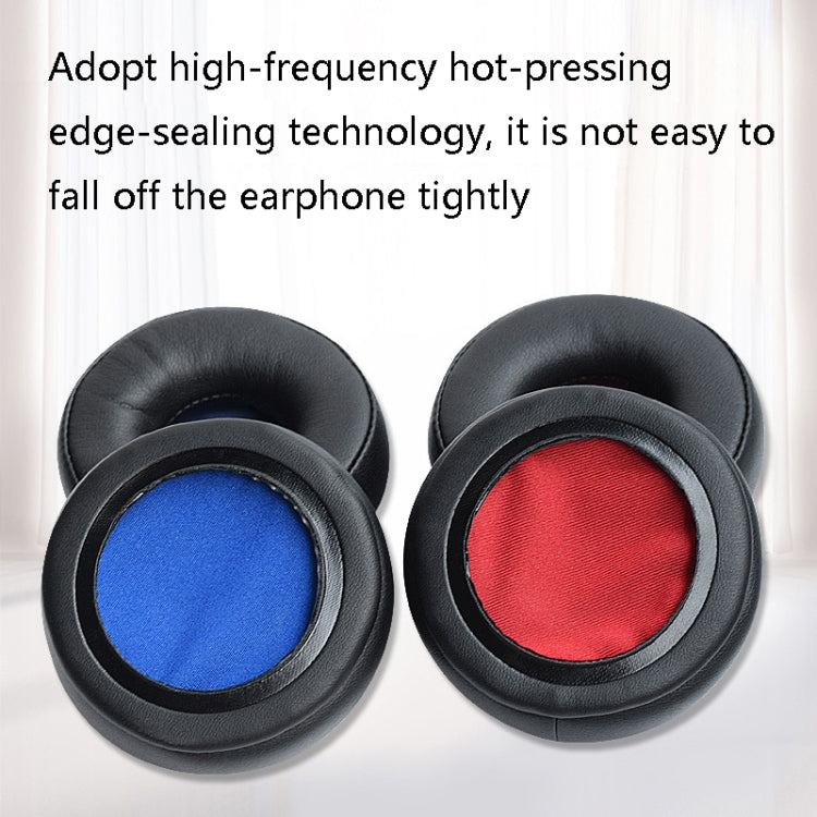 2 PCS Headphone Sponge Cover Headphone Leather Cover For Jabra Revo Wireless, Colour: Black Black Net, Black Blue Net, Black Gray Net
