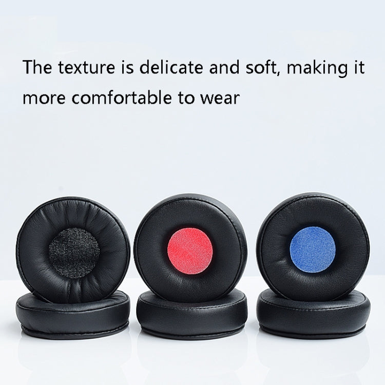 2 PCS Headphone Sponge Cover Headphone Leather Cover For Jabra Revo Wireless, Colour: Black Black Net, Black Blue Net, Black Gray Net