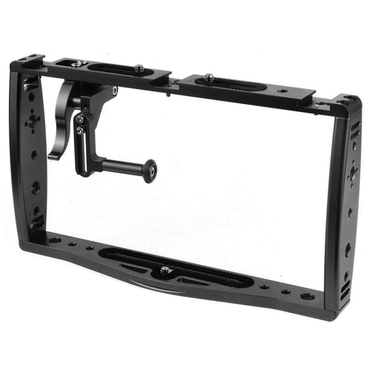 Diving Dual Handheld Grip Bracket Stabilizer Extension Phone Clamp Camera Rig Cage Underwater Case for GoPro HERO9 /8 /7, Red, Black, Red Bracket + Shutter, Black Bracket + Shutter