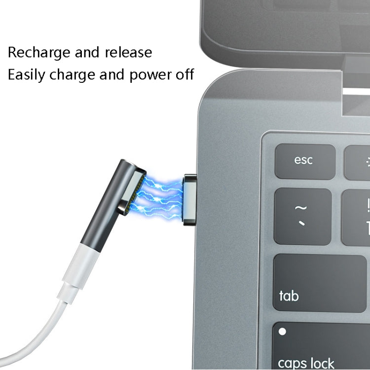 20 Pin Elbow Magnetic USB-C / Type-C Adapter Support Charging and 4K Video Transferring, Silver, Gray, Black