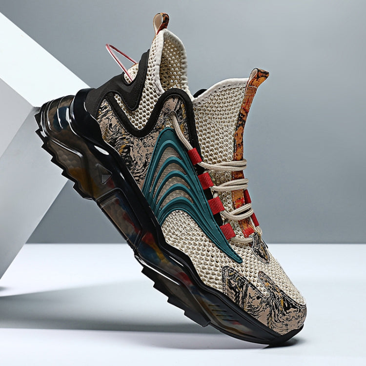 1927A Summer Hollow Flying Knit Breathable Sports Shoes Men Casual Shoes, 43, 44, 45, 46