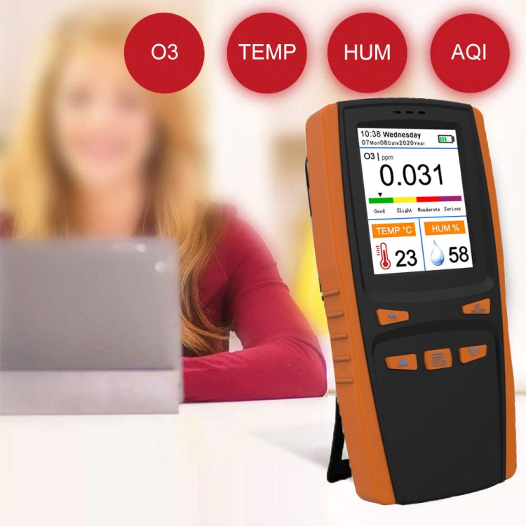 DM509-O3 Handheld Portable Ozone Analyzer O3 Ozone Gas Detector Intelligent Sensor Ozone Meter, DM509-O3
