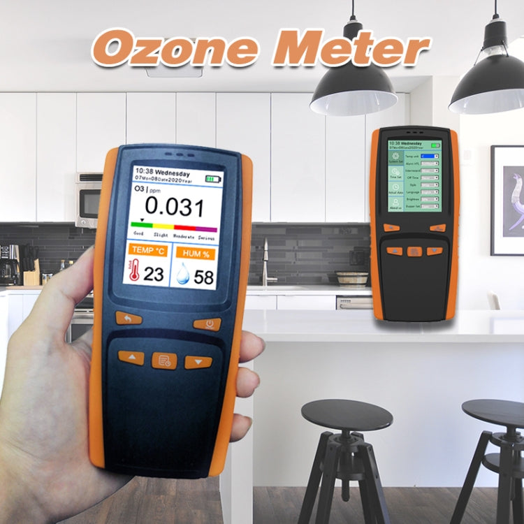 DM509-O3 Handheld Portable Ozone Analyzer O3 Ozone Gas Detector Intelligent Sensor Ozone Meter, DM509-O3
