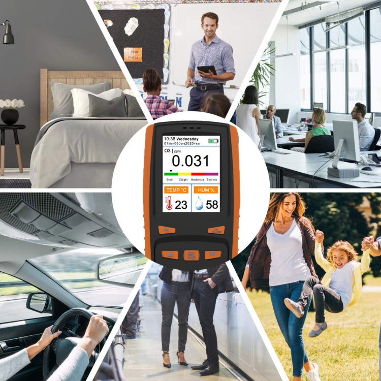 DM509-O3 Handheld Portable Ozone Analyzer O3 Ozone Gas Detector Intelligent Sensor Ozone Meter, DM509-O3