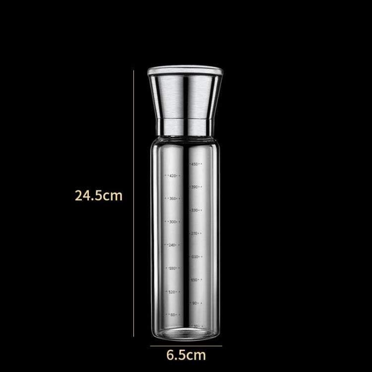 304 Stainless Steel Sea Salt Pepper Grinder Home Pepper Coffee  Manual Grinding Bottle, 450ml