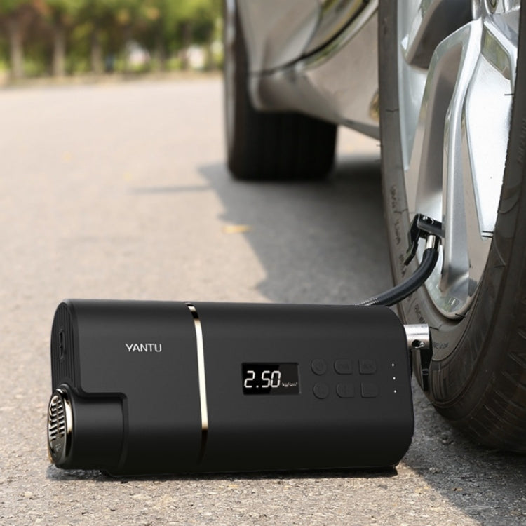 YANTU A31 Car Smart Digital Display Air Pump Electric Portable Tire Pump, Specification：, A31 Wireless Version Black