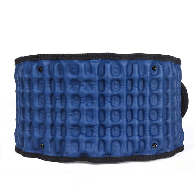 Lumbar Spine Inflated Traction Belt Lumbar Disc Pneumatic Waist Protective Belt, Deep Blue