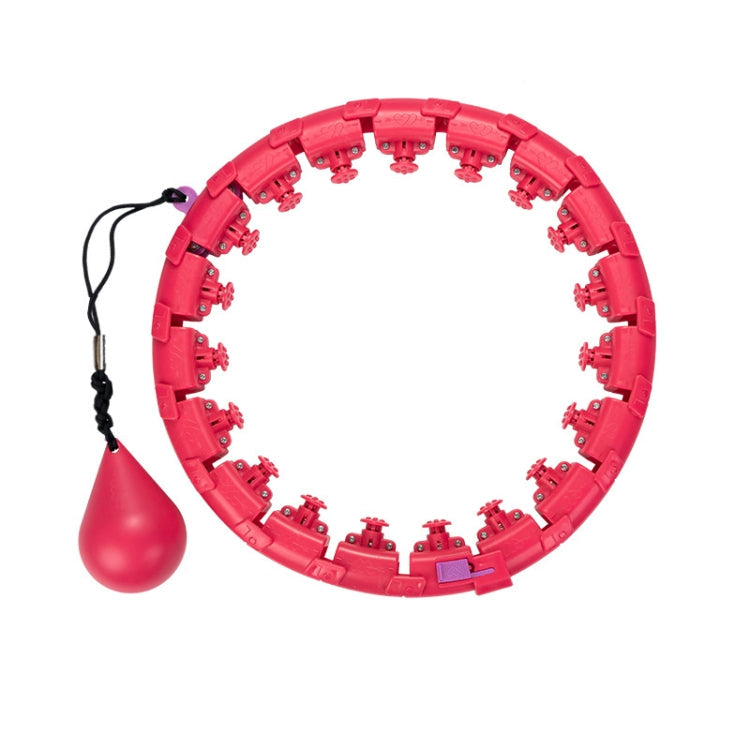 Weighted Fitness Hoop Abdomen Circle, Specification:, 19 Knots (Pink), 19 Knots (Blue), 28 Knots (Purple), 28 Knots (Pink), 28 Knots (Blue)