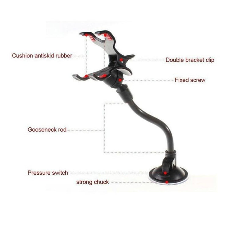 Universal Suction Cup Car Windshield Mount Phone Holder Glass Sticky Bracket, Suction Cup Phone Holder