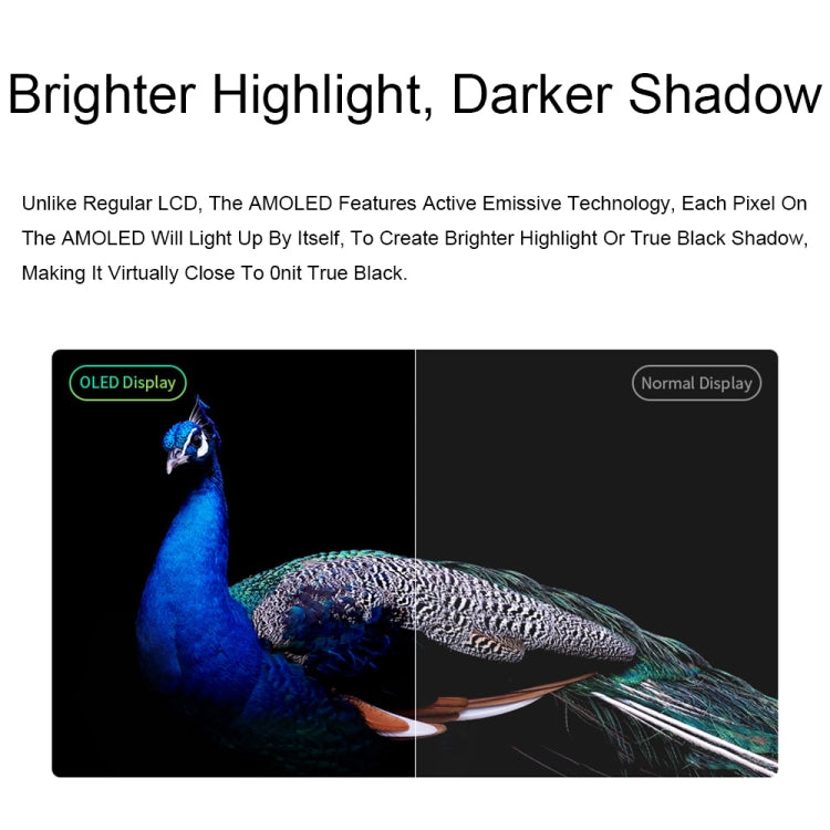 Waveshare 13.3 Inch 2K 2560×1440 HDMI/Type-C Display Interface AMOLED Touch Display, US Plug, EU Plug, UK Plug